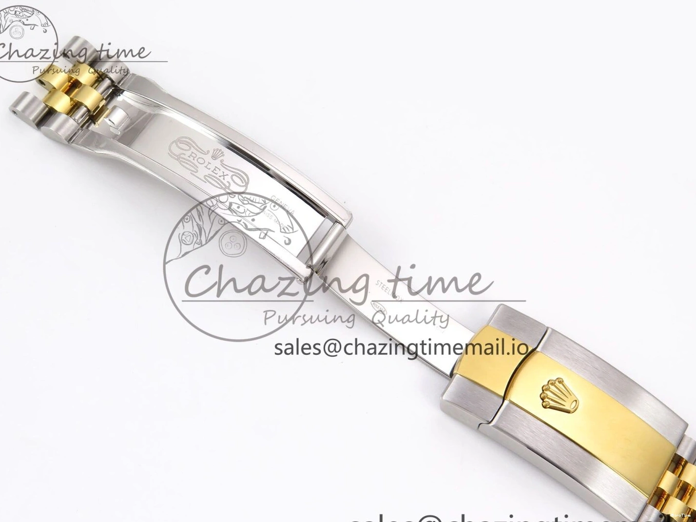 MiroTime 0127 Vibrant DateJust 41 126333 EWEF Best Edition YG Stick Dial on SS YG Jubilee Bracelet A 990